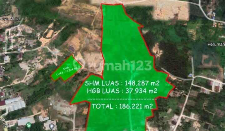 Tanah Luas 20Ha Sertifikat Kariangau Balikpapan Berkembang Pesat