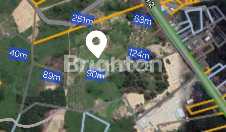 Tanah Komersial Poros Jalan Soekarno Hatta Dekat Gerbang Tol Investasi Gerbang IKN