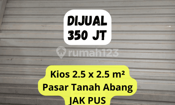 Toko - Kios Dijual di Pasar Tanah Abang Jakarta Pusat