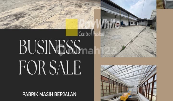 Pabrik + Rumah, Masih Beroperasi, Mainroad Jl. Holis,bandung