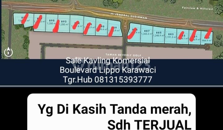 Dijual Kavling Komersial Lippo Karawaci