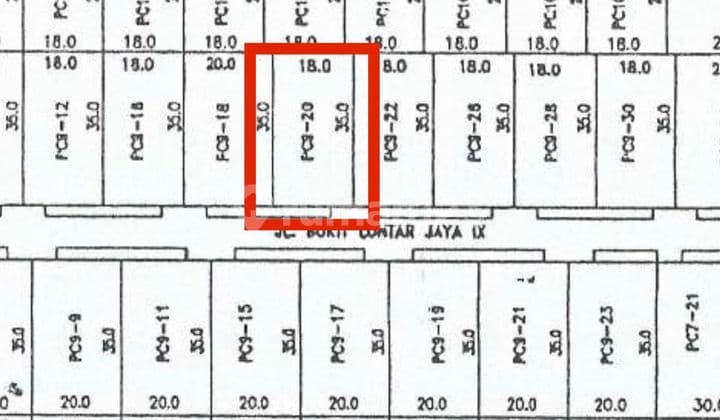 Tanah Kavling Langka Vbr I Pakuwon Indah Surabaya Barat