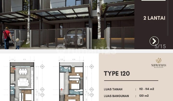 Rumah Baru Tengah Kota Bandung Harga 2 Man Strategis Dekat Itenas