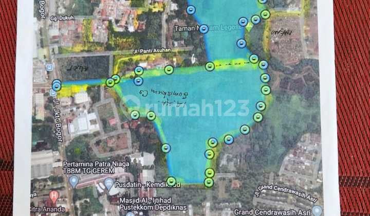 Dijual Tanah 13,2 Ha di Ciputat Tangerang Selatan