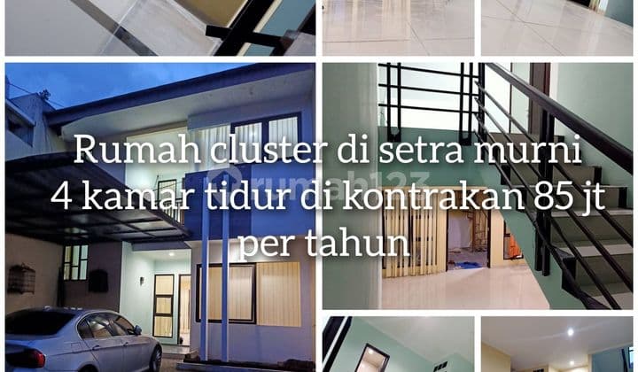 Rumah cluster dijual/ di kontrakan 2 lantai di setramurni