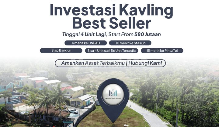 Tanah Rukost SHM Hanya 5 Menit Unpad dan Itb Jatinangor