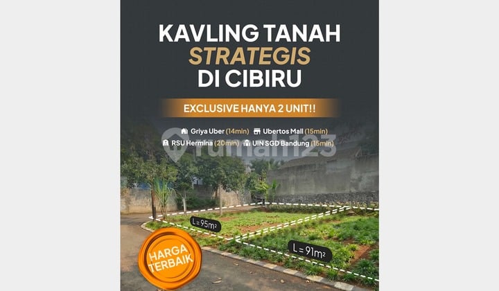 Dijual Kavling Premium Hanya 2 Unit di Cibiru Kota Bandung