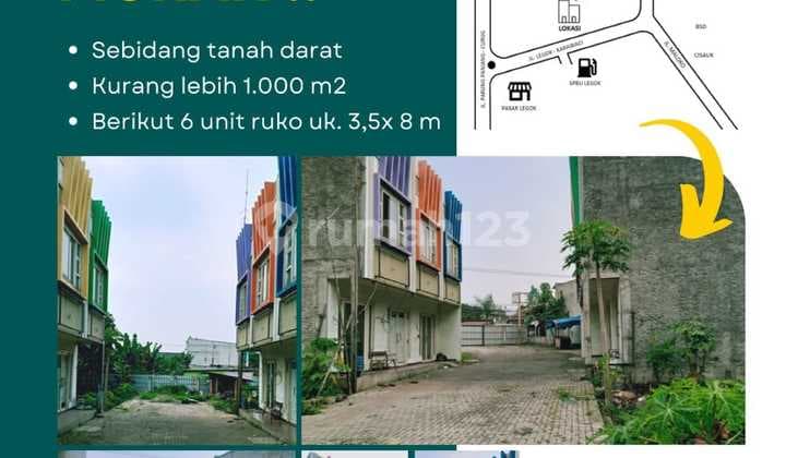 Ruko di Jl. Raya Legok Karawaci depan Spbu Tangerang 336 M