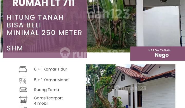 Rumah 711M di Pangkalan Jati Cinere Depok. Hitung Tanah bisa Beli 250Meter