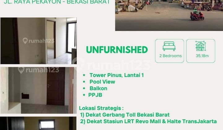Apartment 2 BR Unfurnished Kemang View Bekasi