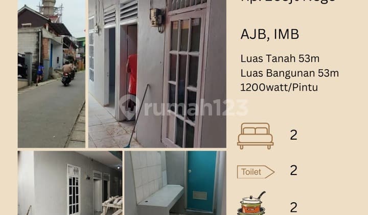 Rumah Kontrakan 2 Pintu Nempel Pondok Kacang Prima, Bintaro Tangerang