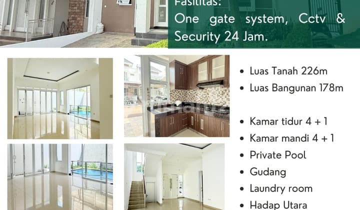 Rumah Ada Private Pool di Jl. Bango Cilandak , Jakarta Selatan