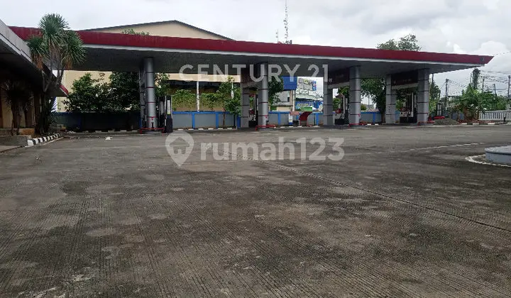 Tanah Ex Spbu dengan Akses Jalan Utama dan Lebar di Cikarang