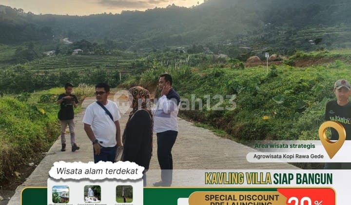 Tanah SHM di Puncak Dua Bogor Akses Jalan 8 Meter