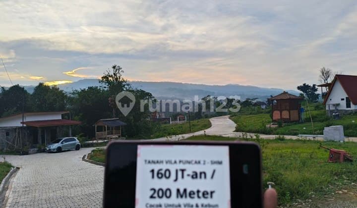 Tanah Murah Puncak Dua Bogor SHM Cocok Untuk Vila dan Kebun