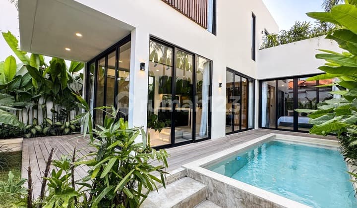 A Modern Cemagi Villa with a Sunken Pool Lounge and Tropical Comfort