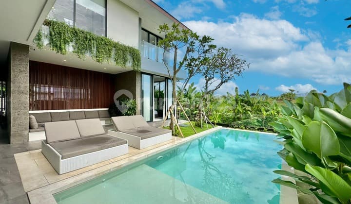 Berawa Private Luxury Villa with Open Rice Field View and Prime Access