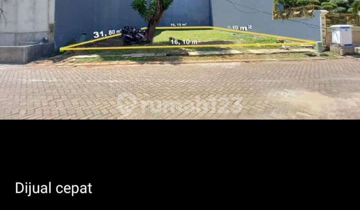 Tanah di Pantai Mutiara Jual Harga NJOP Luas 508 m²Hadap Utara