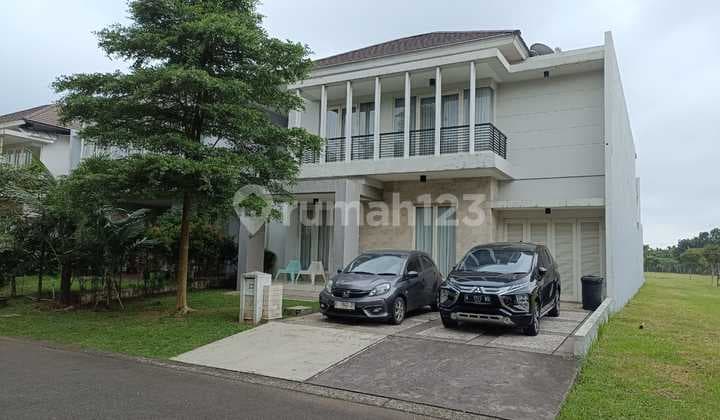 Translation: "For Sale Luxury Spacious House Premium Location Near Cikupa Toll Road Tangerang Suvarna Sutera Mahoni Cluster"
