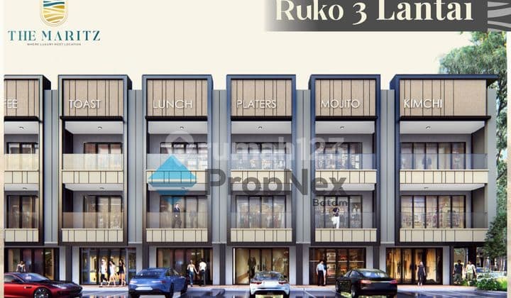 Ruko Baru 3 Lantai Strategis The Maritz Pasir Putih Batam