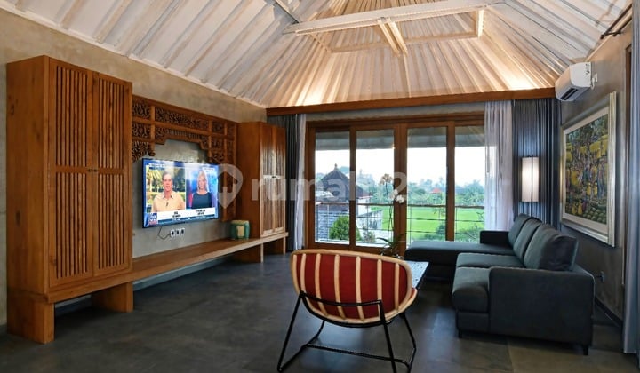 Rumah Furnished Rice Field View di Ubud Private Pool