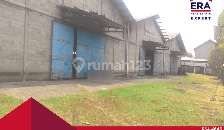 Dijual Tanah Dan 3 Gudang Luas Siap Pakai