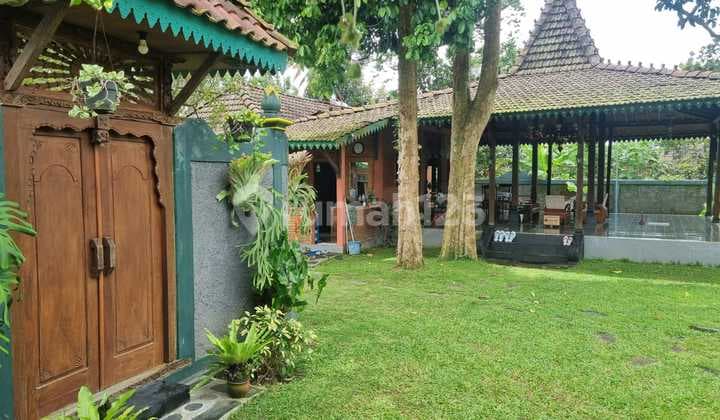 Villa Cantik Tanah Luas View Merapi Dekat Embung Kaliaji