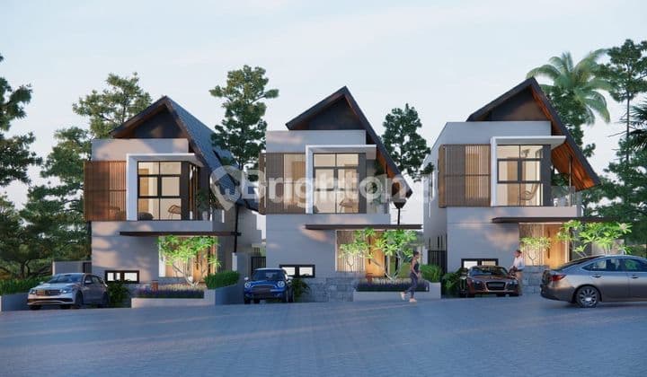 Villa cluster 3 lantai di Munggu dekat Canggu view sungai