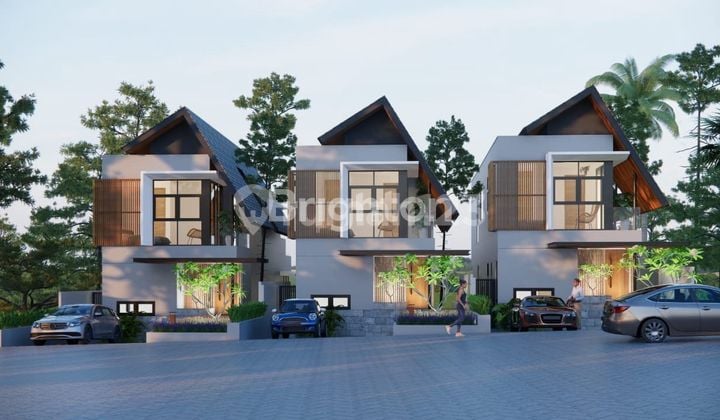 Villa cluster 3 lantai di Munggu dekat Canggu view sungai