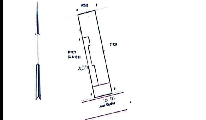 Rumah Hitung Tanah Jl. Alaydrus, Petojo, Jakarta Pusat, Lt.400m2