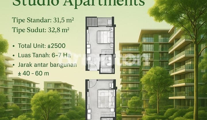 JUAL CEPAT! 2 Unit Studio Gandeng di Landmark Residence Bandung – Lokasi Premium Tengah Kota