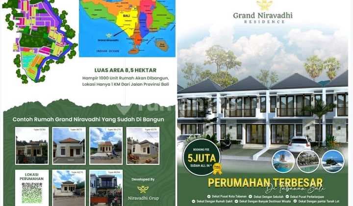 Rumah Bagus di Perumahan Terbesar di Bali- Grand Niravadhi Residence