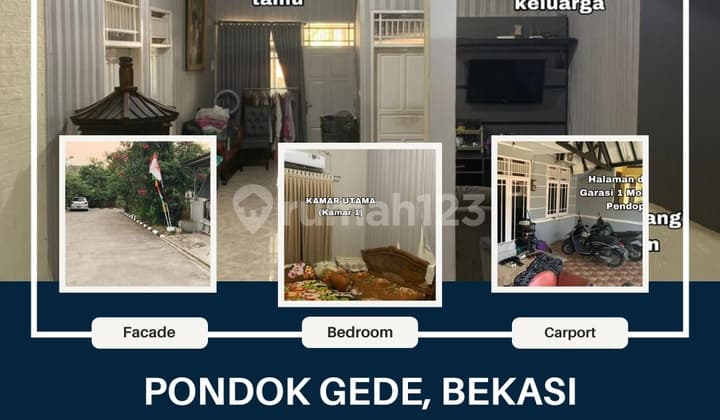 TURUN HARGA, JUAL CEPAT RUMAH LUAS & MEWAH TERMURAH DI PD GEDE, BEKASI