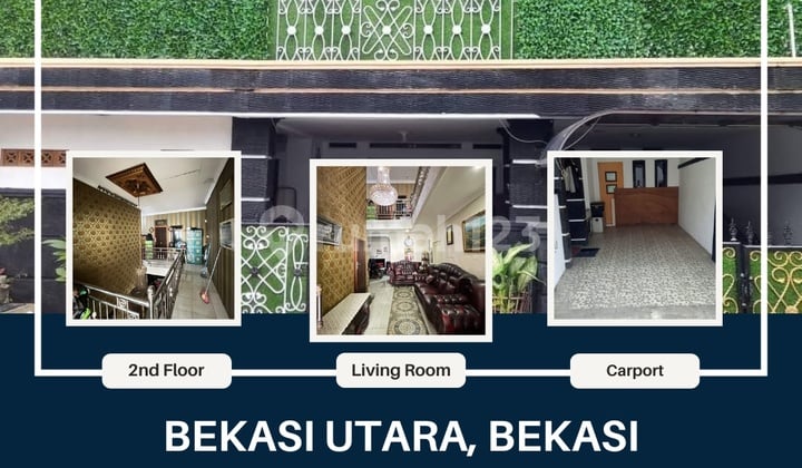 JUAL CEPAT RUMAH MEGAH DI PUSAT KOTA BEKASI, 10 MENIT JAKARTA TIMUR