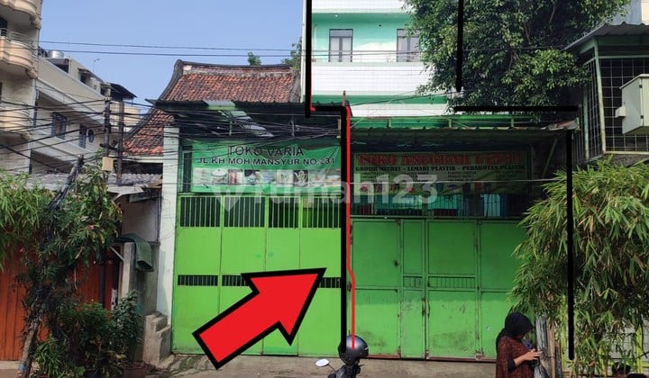 Ruko Murah Bgt 3Lt di Kh Moch Mansyur,Jembatan Lima, Tambora