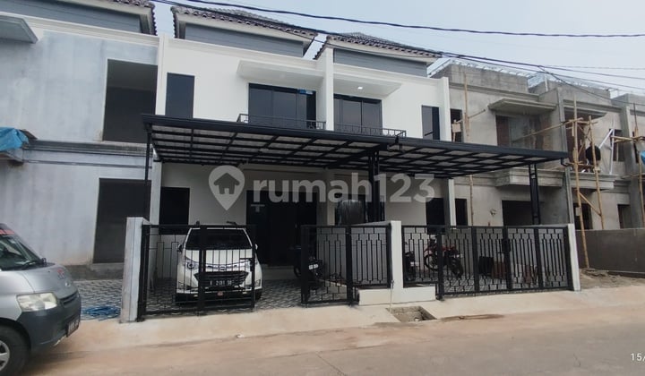 Rumah Baru Cash/Kpr Row Jalan 8 Meter Bangunan Bata Merah di Jatisampurna
