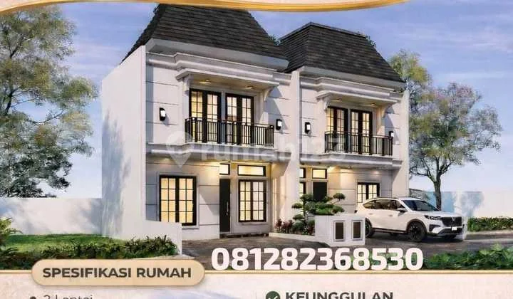 Rumah Baru Free Biaya-Biaya di Ciracas Jakarta Timur Akses Langsung ke Jalan Raya