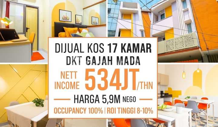Dijual Kos Murah Nett Income 500 Jt Per Tahun Full Occupancy 100% di Harmoni Jakarta Pusat