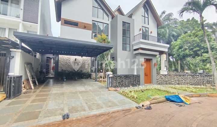 Dijual Rumah 3 Lantai Brand New Balinese Style Lantai Full Marmer Siap Huni di Bsd Puspita Loka. Ylefb