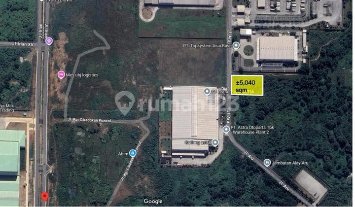 Dijual Tanah Industri di Mm2100 - Bekasi