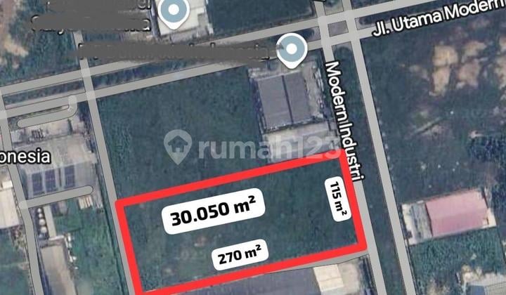 DIJUAL TANAH INDUSTRI DI MODERN CIKANDE