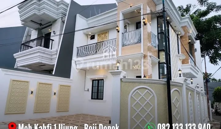 Rumah Mewah Siap Huni Lokasi di Perbatasan Tanah Baru Beji Depok dan Jl. Kahfi Ujung Jakarta Selatan