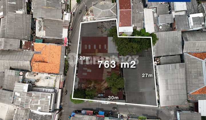 Tanah Hook Dijual Lokasi Strategis Duri Kepa Asem Lt 763m2