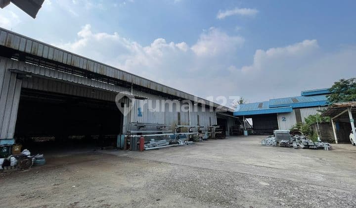 Dijual Cepat*Gudang/Pabrik Konstruksi Dipinggir Jalan Raya Siap Produksi Ex Kontraktor Tower Area Curug Panongan