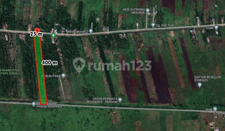 Tanah Investasi di Jalan Sei Raya Dalam Pontianak