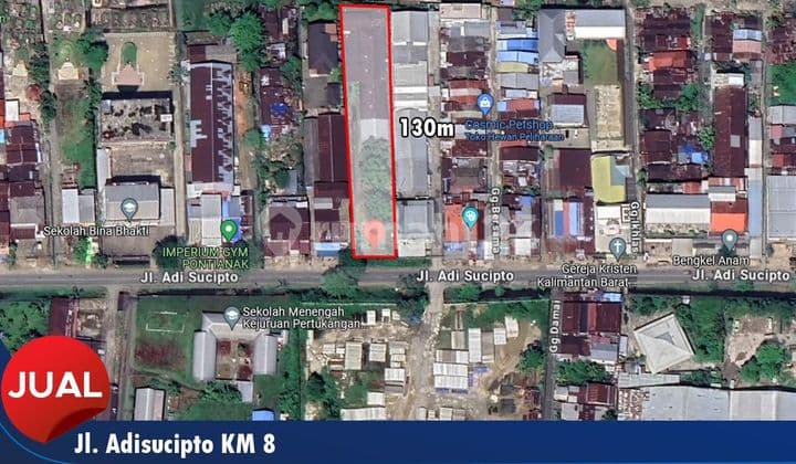 Cheap Land Strategic Location on Jalan Adisucipto Kubu Raya
