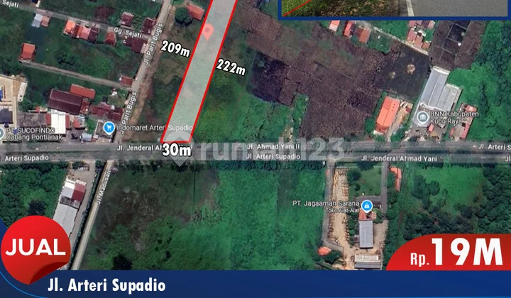 Tanah Di Kawasan Protokol di Kubu Raya Tanah Di Kawasan Protokol di Kubu Raya