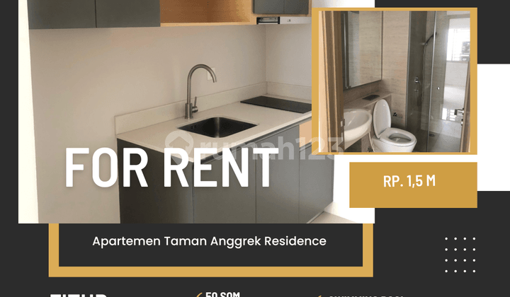 Jual APartemen Taman Anggrek Residence type 2br unfurnish strategis jakarta barat dekat mall ta cp dan neo soho