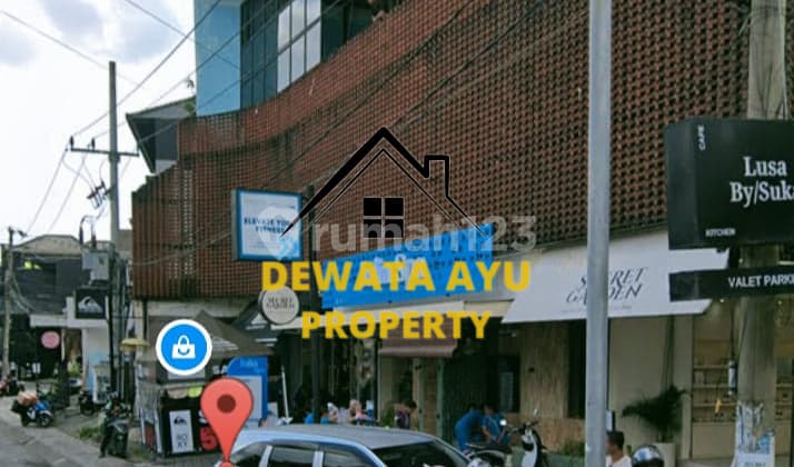 Lahan Luas 5 Are Isi Bangunan Toko Zona Pariwisata di Jalan Utama Pantai Berawa