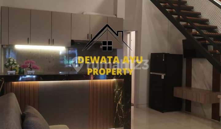Rumah Sewa Mezzanine 2 Kamar Furnished Lokasi Tukad Yeh Aya